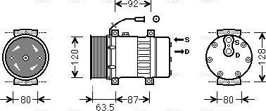 Ava Quality Cooling REAK107 - Compressore, Climatizzatore autozon.pro