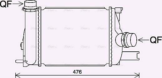 Ava Quality Cooling RT4642 - Intercooler autozon.pro