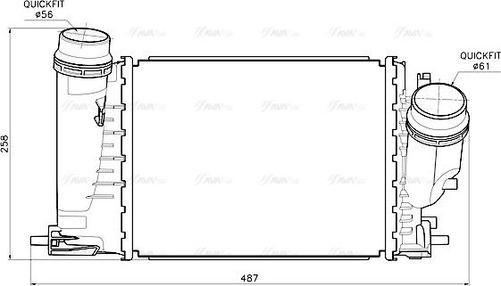 Ava Quality Cooling RT4684 - Intercooler autozon.pro