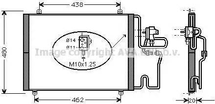 Ava Quality Cooling RT5248D - Condensatore, Climatizzatore autozon.pro