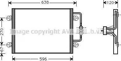 Ava Quality Cooling RT 5256 - Condensatore, Climatizzatore autozon.pro