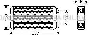 Ava Quality Cooling RT6457 - Scambiatore calore, Riscaldamento abitacolo autozon.pro