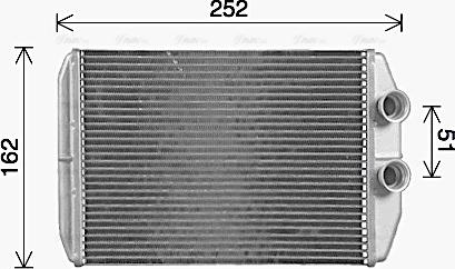 Ava Quality Cooling RT6661 - Scambiatore calore, Riscaldamento abitacolo autozon.pro