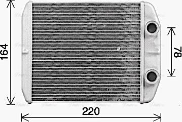 Ava Quality Cooling RT6663 - Scambiatore calore, Riscaldamento abitacolo autozon.pro