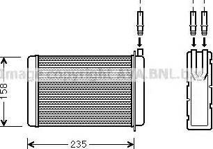 Ava Quality Cooling RT 6090 - Scambiatore calore, Riscaldamento abitacolo autozon.pro