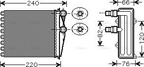 Ava Quality Cooling RT 6380 - Scambiatore calore, Riscaldamento abitacolo autozon.pro