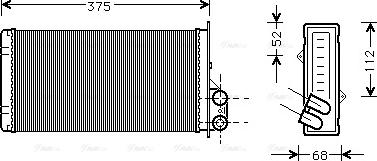 Ava Quality Cooling RT 6226 - Scambiatore calore, Riscaldamento abitacolo autozon.pro