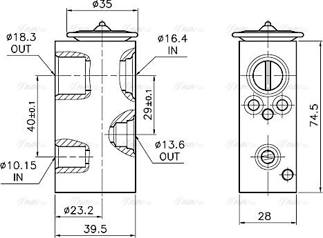 Ava Quality Cooling RT1683 - Valvola ad espansione, Climatizzatore autozon.pro