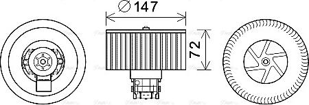 Ava Quality Cooling RT8598 - Ventilatore abitacolo autozon.pro