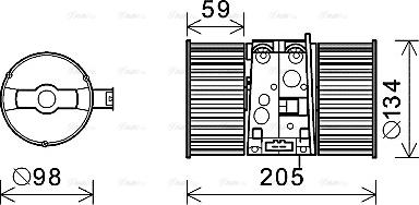 Ava Quality Cooling RT8586 - Ventilatore abitacolo autozon.pro