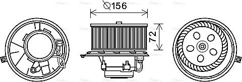 Ava Quality Cooling RT8581 - Ventilatore abitacolo autozon.pro