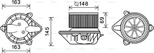 Ava Quality Cooling RT8587 - Ventilatore abitacolo autozon.pro