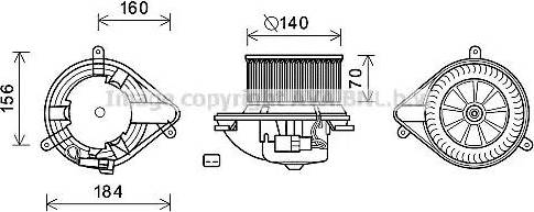 Ava Quality Cooling RT8571 - Elettromotore, Ventilatore abitacolo autozon.pro