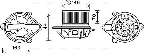 Ava Quality Cooling RT8577 - Ventilatore abitacolo autozon.pro