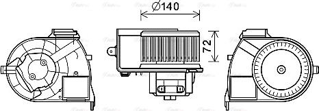 Ava Quality Cooling RT8617 - Ventilatore abitacolo autozon.pro