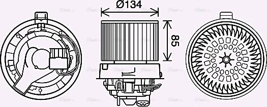 Ava Quality Cooling RT8635 - Ventilatore abitacolo autozon.pro