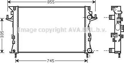 Ava Quality Cooling RT 2438 - Radiatore, Raffreddamento motore autozon.pro