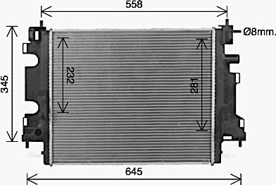 Ava Quality Cooling RT2659 - Radiatore, Raffreddamento motore autozon.pro