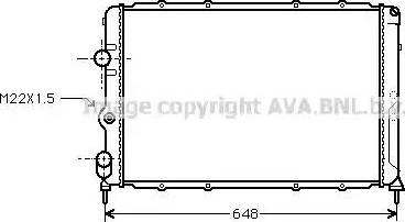 Ava Quality Cooling RT 2199 - Radiatore, Raffreddamento motore autozon.pro