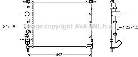 Ava Quality Cooling RT 2197 - Radiatore, Raffreddamento motore autozon.pro