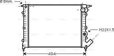 Ava Quality Cooling RT 2132 - Radiatore, Raffreddamento motore autozon.pro