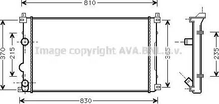 Ava Quality Cooling RT 2322 - Radiatore, Raffreddamento motore autozon.pro