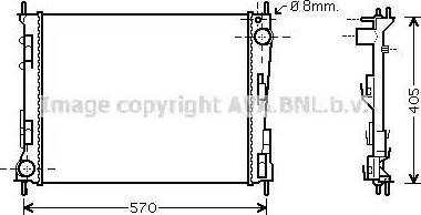 Ava Quality Cooling RT 2374 - Radiatore, Raffreddamento motore autozon.pro