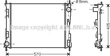 Ava Quality Cooling RT 2375 - Radiatore, Raffreddamento motore autozon.pro