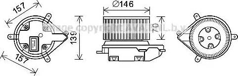 Ava Quality Cooling RT8514 - Elettromotore, Ventilatore abitacolo autozon.pro