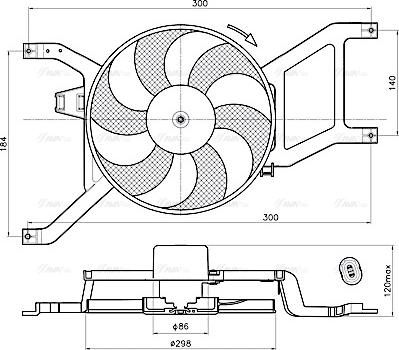 Ava Quality Cooling RT7685 - Ventola, Raffreddamento motore autozon.pro