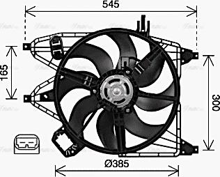 Ava Quality Cooling RT7670 - Ventola, Raffreddamento motore autozon.pro