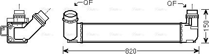 Ava Quality Cooling RTA4412 - Intercooler autozon.pro