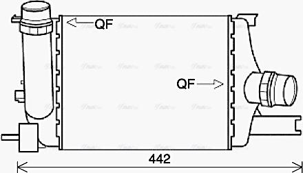 Ava Quality Cooling RTA4602 - Intercooler autozon.pro