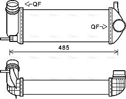 Ava Quality Cooling RTA4615 - Intercooler autozon.pro