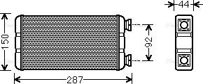 Ava Quality Cooling RTA6457 - Scambiatore calore, Riscaldamento abitacolo autozon.pro