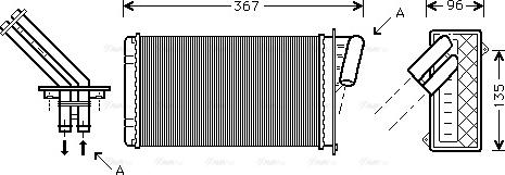 Ava Quality Cooling RTA6203 - Scambiatore calore, Riscaldamento abitacolo autozon.pro