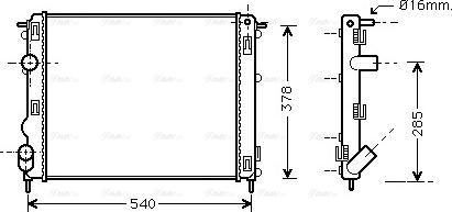 Ava Quality Cooling RTA2272 - Radiatore, Raffreddamento motore autozon.pro