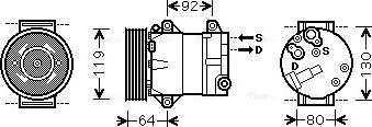 Ava Quality Cooling RTAK429 - Compressore, Climatizzatore autozon.pro