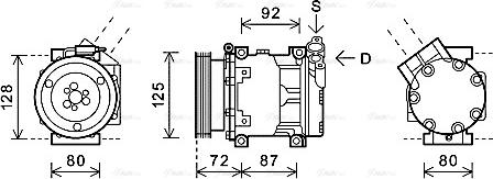 Ava Quality Cooling RTAK479 - Compressore, Climatizzatore autozon.pro