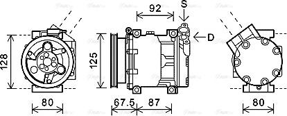 Ava Quality Cooling RTAK619 - Compressore, Climatizzatore autozon.pro