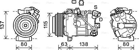 Ava Quality Cooling RTAK630 - Compressore, Climatizzatore autozon.pro