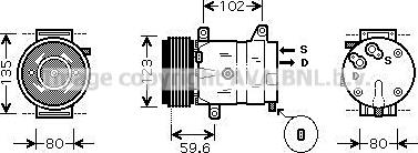 Ava Quality Cooling RTAK345 - Compressore, Climatizzatore autozon.pro