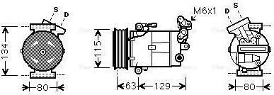 Ava Quality Cooling RTAK384 - Compressore, Climatizzatore autozon.pro