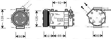 Ava Quality Cooling RTAK255 - Compressore, Climatizzatore autozon.pro