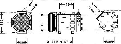 Ava Quality Cooling RTAK281 - Compressore, Climatizzatore autozon.pro