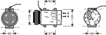 Ava Quality Cooling RTAK283 - Compressore, Climatizzatore autozon.pro