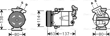 Ava Quality Cooling RT K437 - Compressore, Climatizzatore autozon.pro