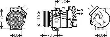 Ava Quality Cooling RTK620 - Compressore, Climatizzatore autozon.pro