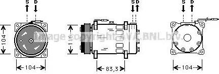 Ava Quality Cooling RT K075 - Compressore, Climatizzatore autozon.pro