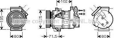 Ava Quality Cooling RT K393 - Compressore, Climatizzatore autozon.pro